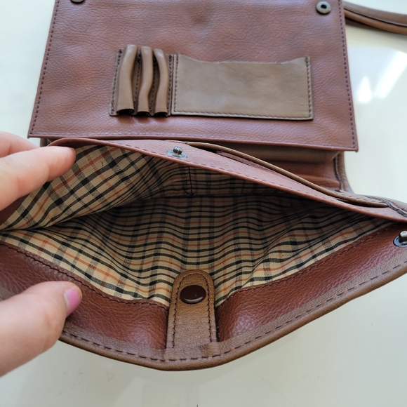 Christian Daniel | Brown Leather Large Clutch - Picture 7 of 11